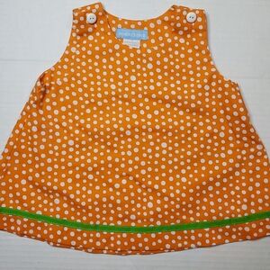 Monday's Child Orange Polka Dot Baby Dress 2T